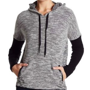 Colorworks Mixed media/texture hoodie Medium BNWT